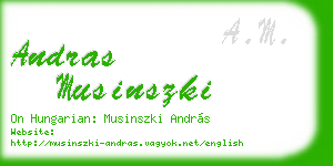 andras musinszki business card